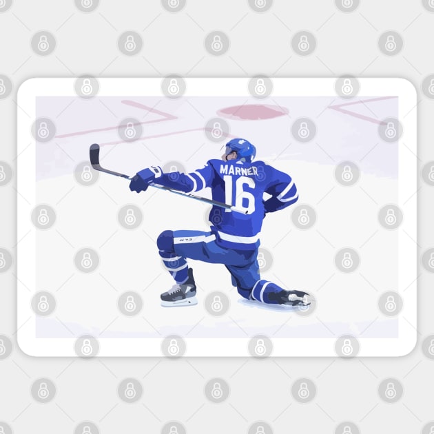 Mitch Marner Goal Celebration Painting Sticker by gktb